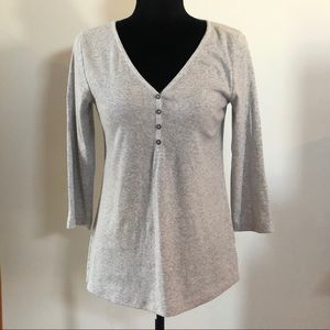 Gray Old Navy 3/4 Henley